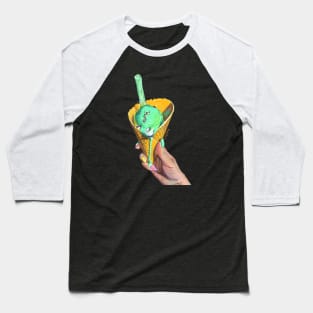 Melting Ice Cream Baseball T-Shirt